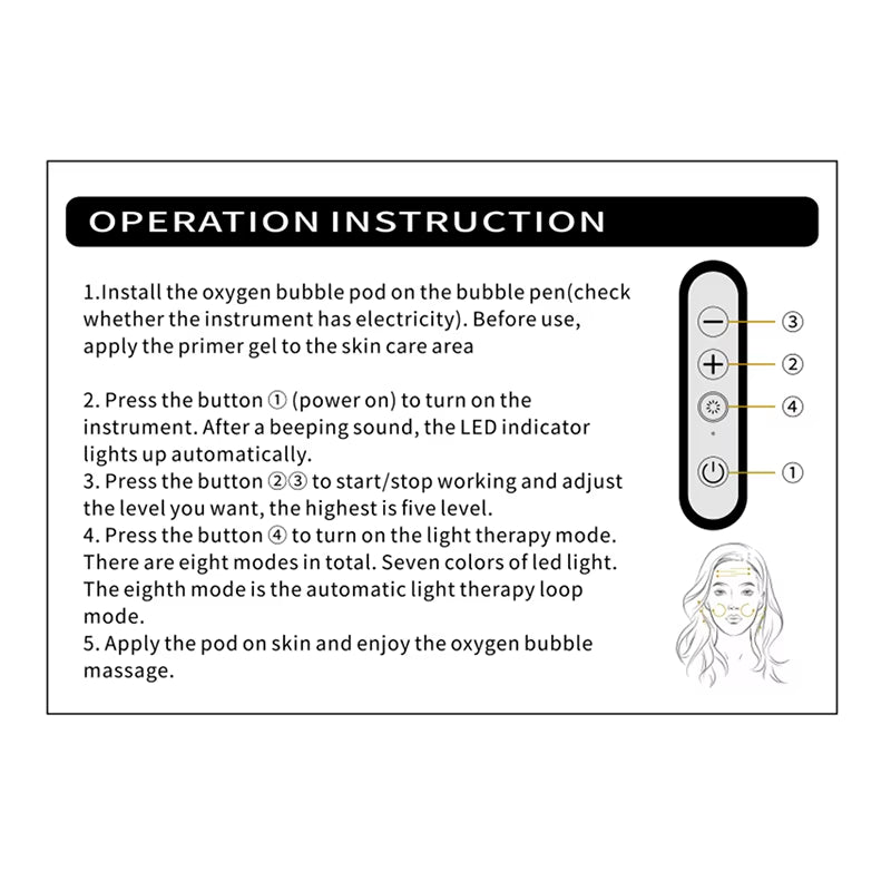 Popular CO2 Oxygen Bubble Kit Glam Detox Pods Serum Skin Care Skin Firming Whitening Portable Beauty Machine Face Beauty Device