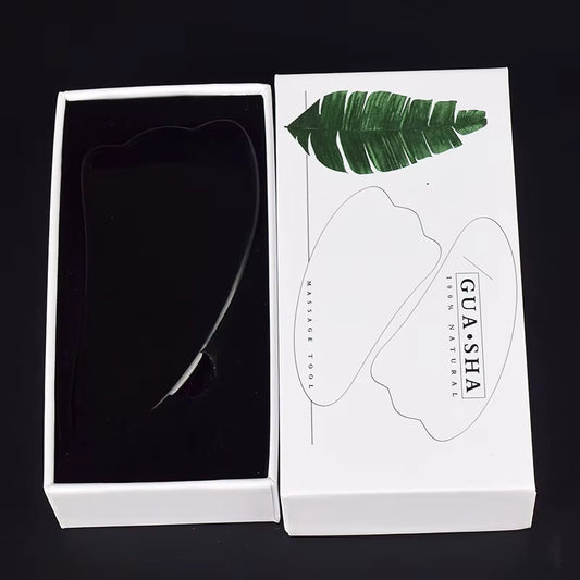 Jade Gua Sha Tool Box Set Care Face Massager Natural Rose Stone Crystal Massage Neck Beauty Body Traditional SPA Healing Health