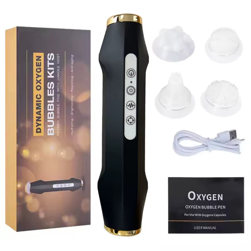 Popular CO2 Oxygen Bubble Kit Glam Detox Pods Serum Skin Care Skin Firming Whitening Portable Beauty Machine Face Beauty Device